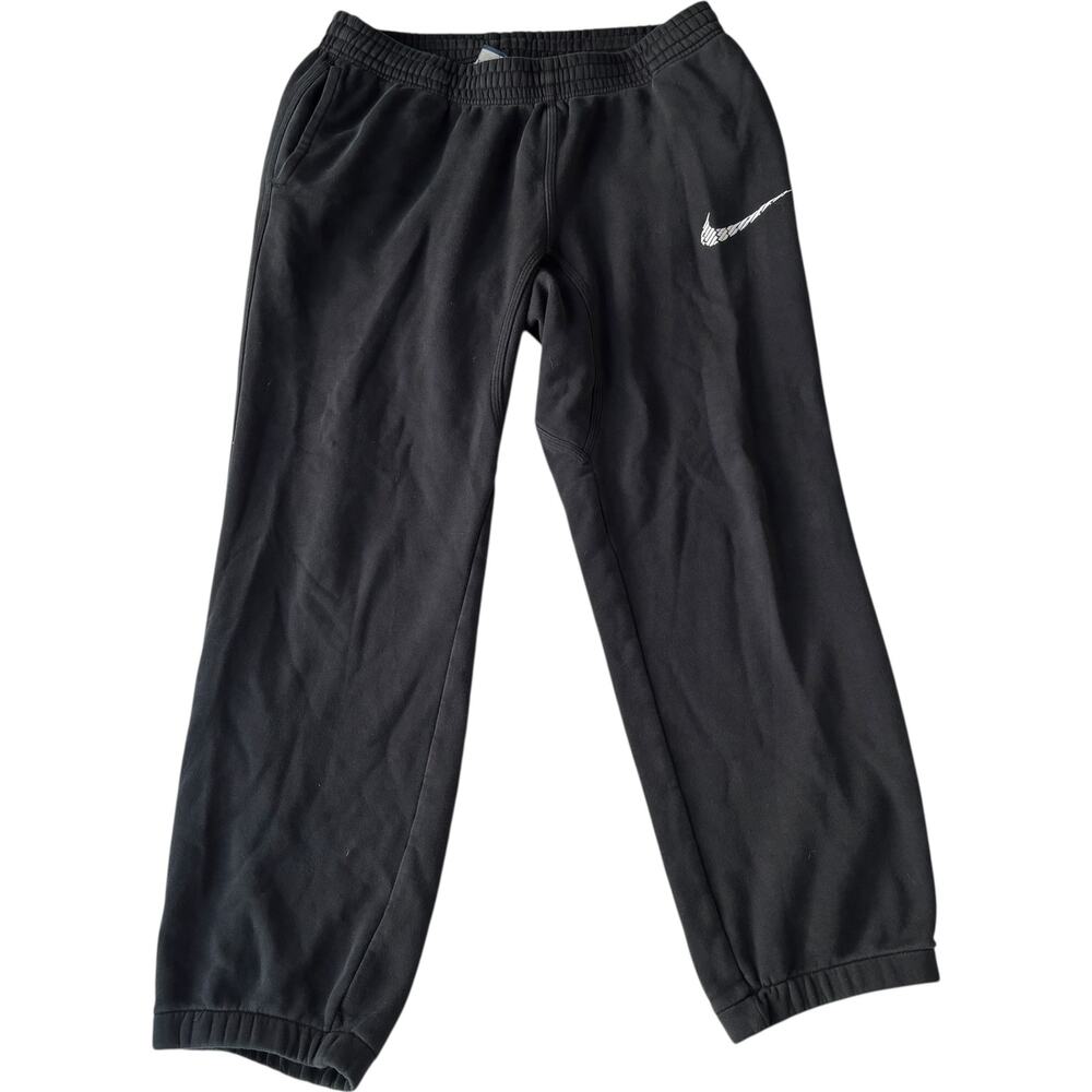 Nike M Swoosh Jogger Sweatpants Black Tapered Fit